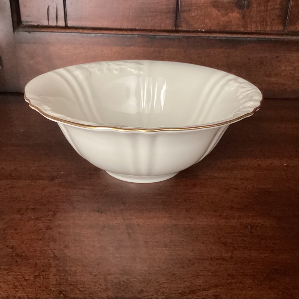 LENOX 6” ALL PURPOSE BOWL HARVEST GIFTWARE COLLECTION W/ 24 KARAT GOLD TRIM USA